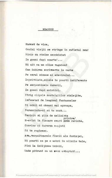M-1076-1130-30 - 55 de Poezii în manuscris dactilografiat. ALEXANDRU MIRCESCU